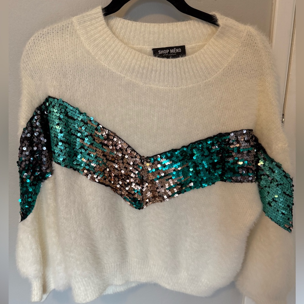 Sequin sweater size Small
